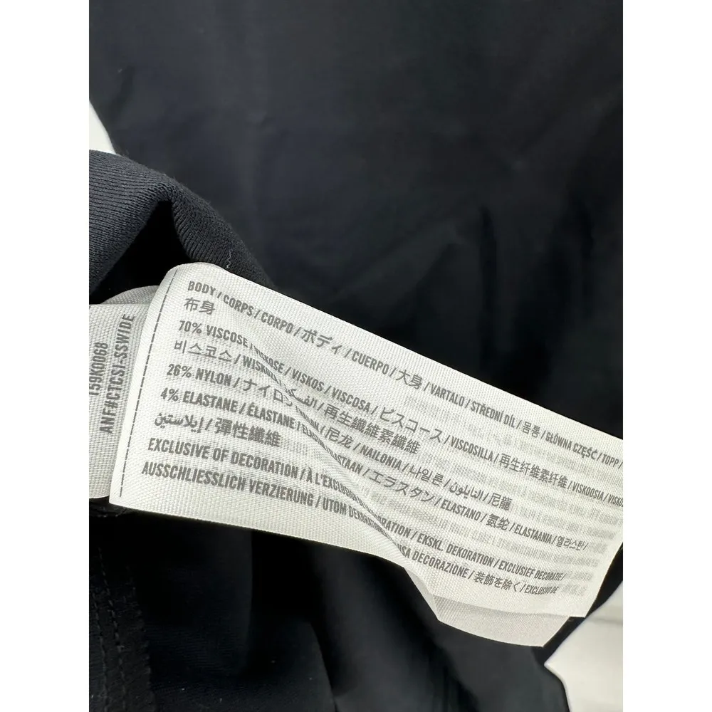 Abecrombie & Fitch Dress Women S NWT Navy Blue White Sleeveless Bodycon - Image 7