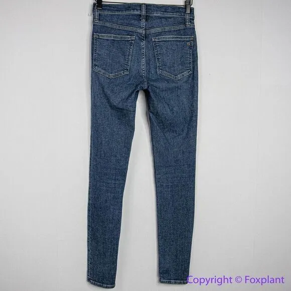 NEW Madewell Tall 9" Mid-Rise Skinny Jeans in‎ Heathfield Wash, 25T - Image 10