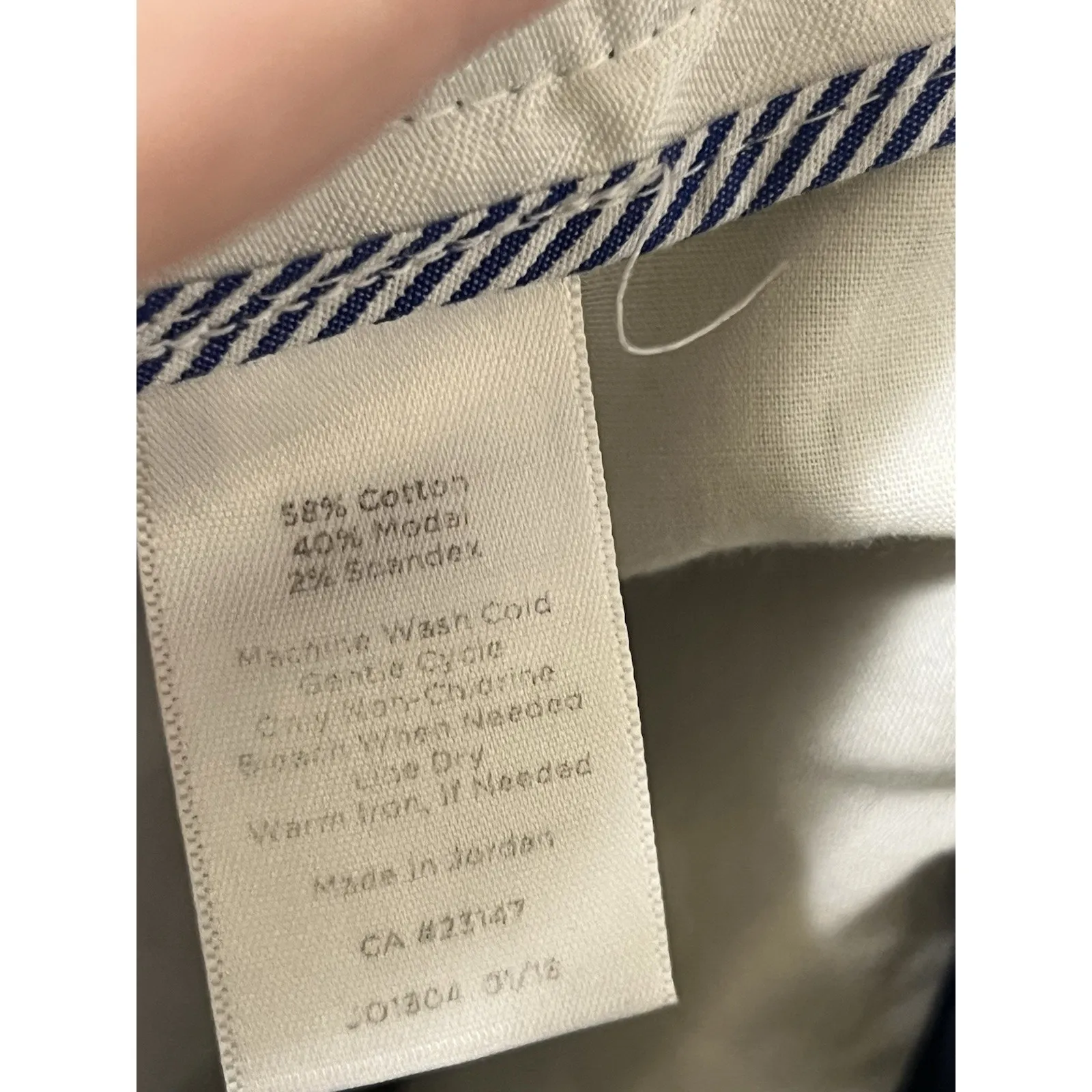 Talbots Womens Blue Slim Crop Dress Pants Size 4 Career High Rise Cotton Blend - Image 7