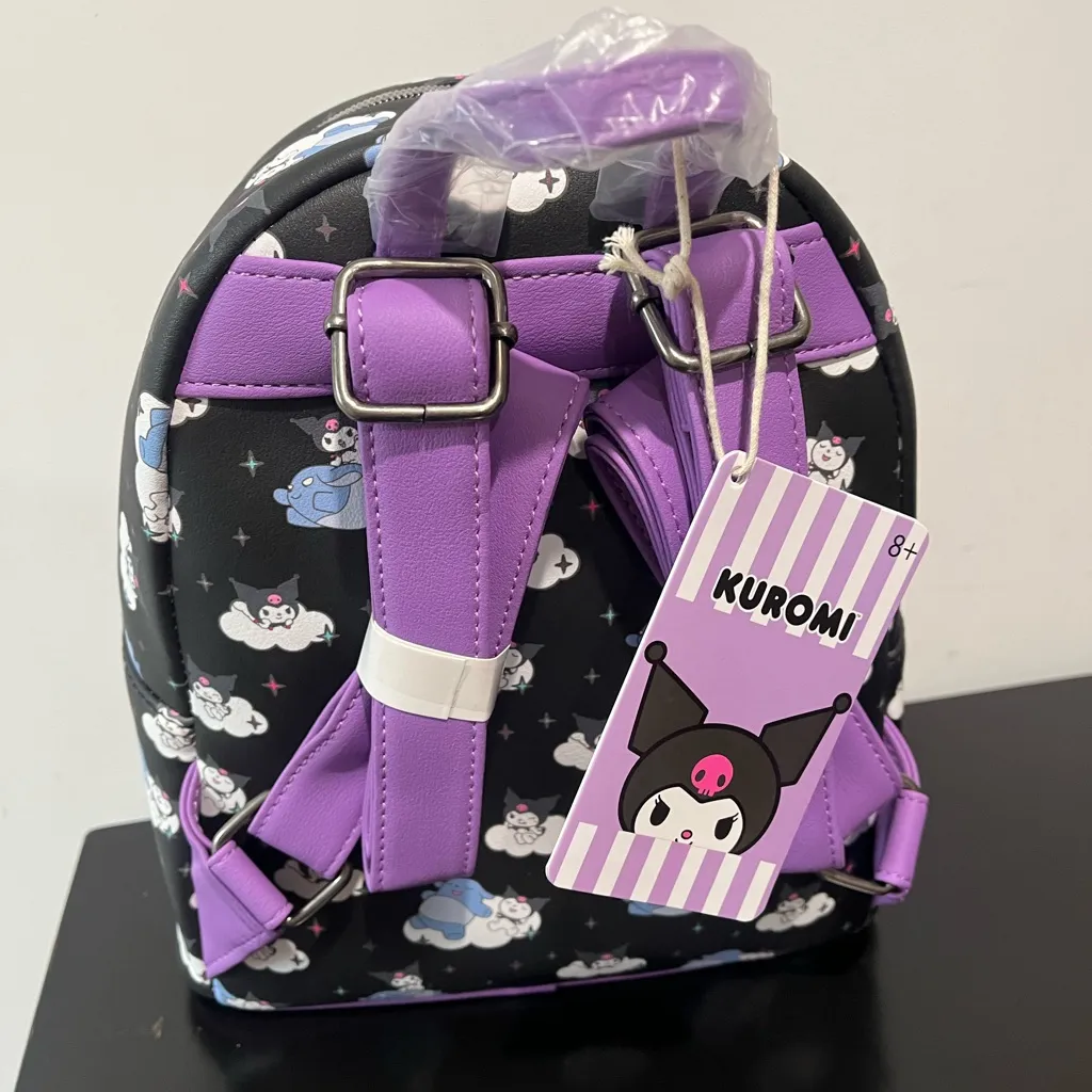 Loungefly x Sanrio Kuromi & Baku AOP Mini Backpack - Image 5