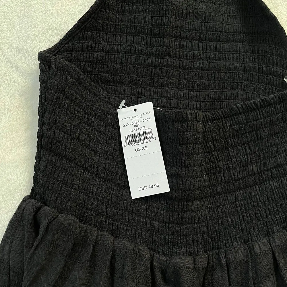 Nwt american eagle black halter dress Size XS - Image 6