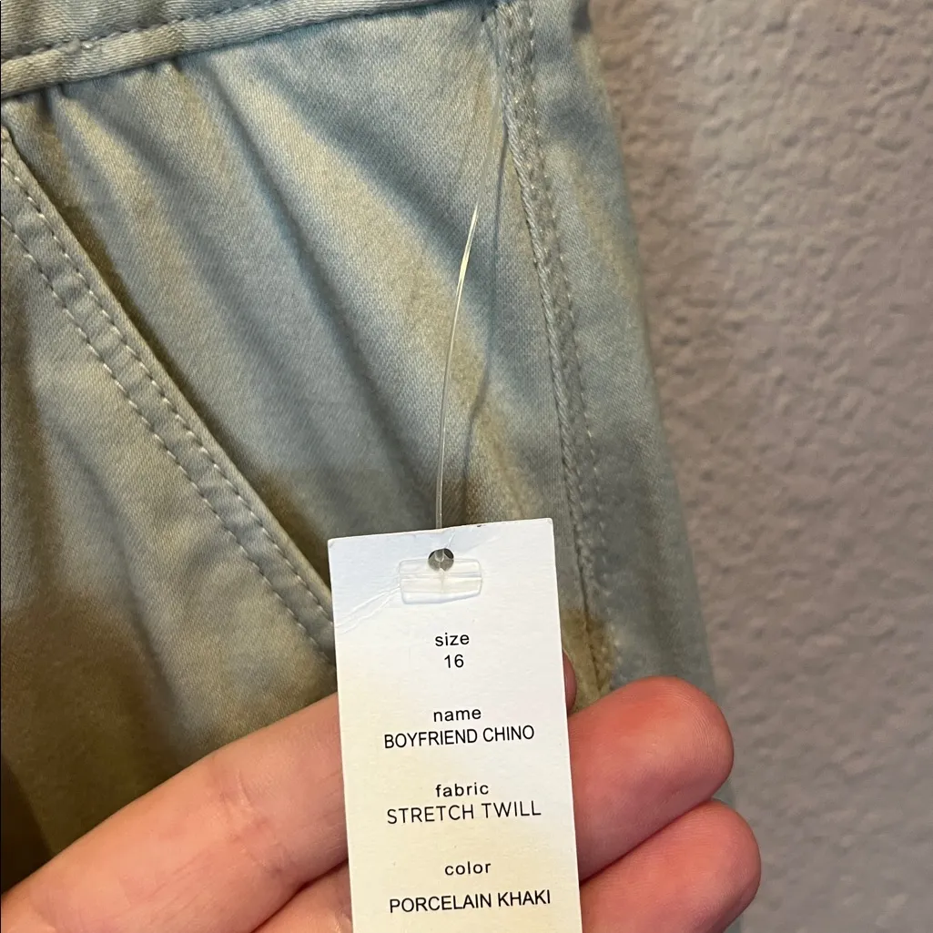 New Docker’s Women’s Boyfriend Fit Stretch Twill Khaki Pants Chinos Size 16 NWT - Image 6