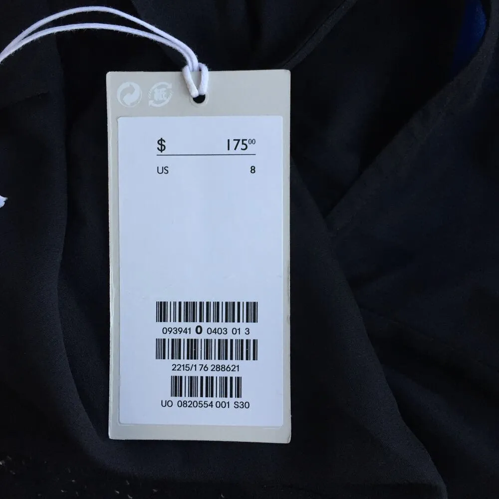 NEW COS Black Silk Wool Long Sleeve Dress 8 - Image 7