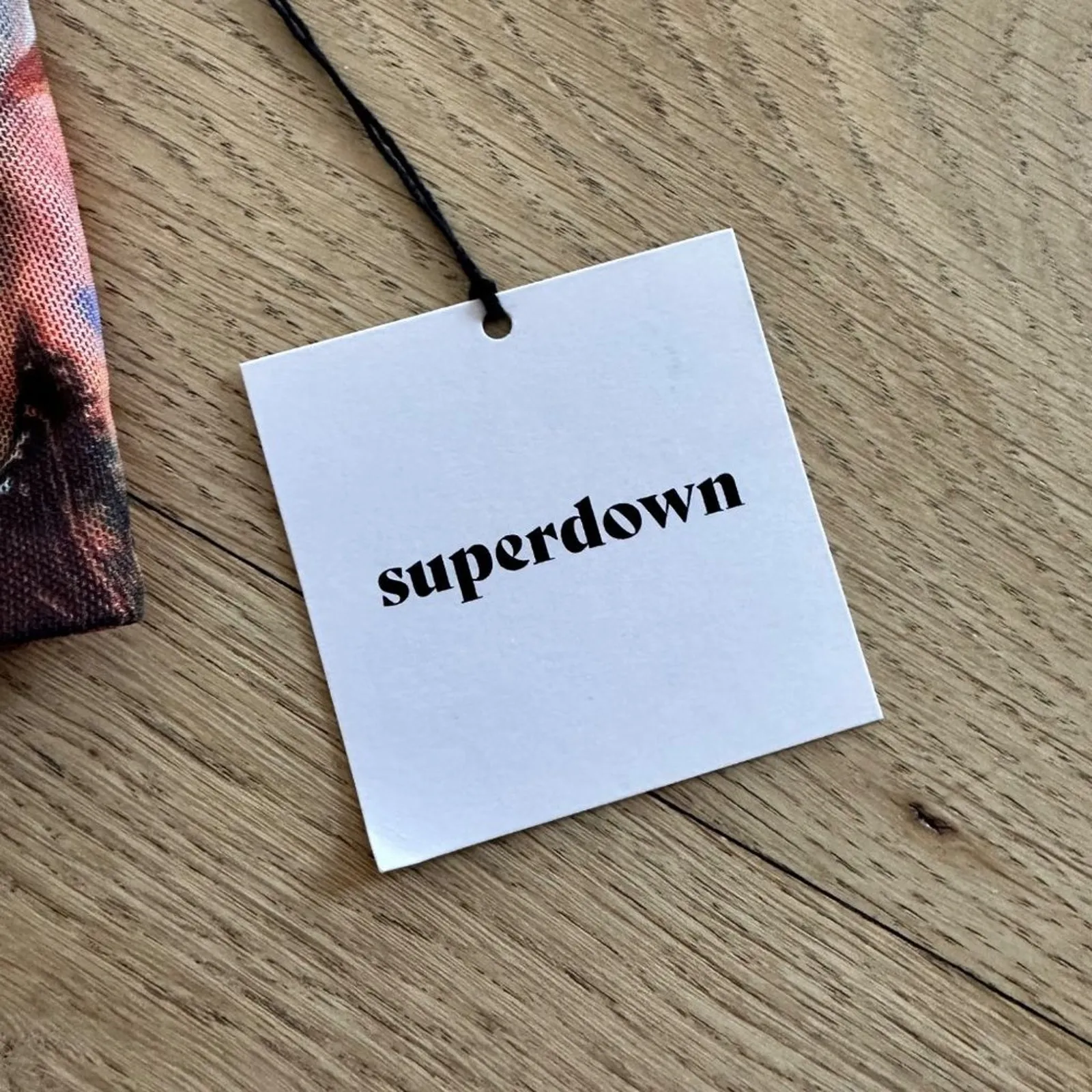 Superdown - Kayla Lace Up Crop Top in Orange - Image 2