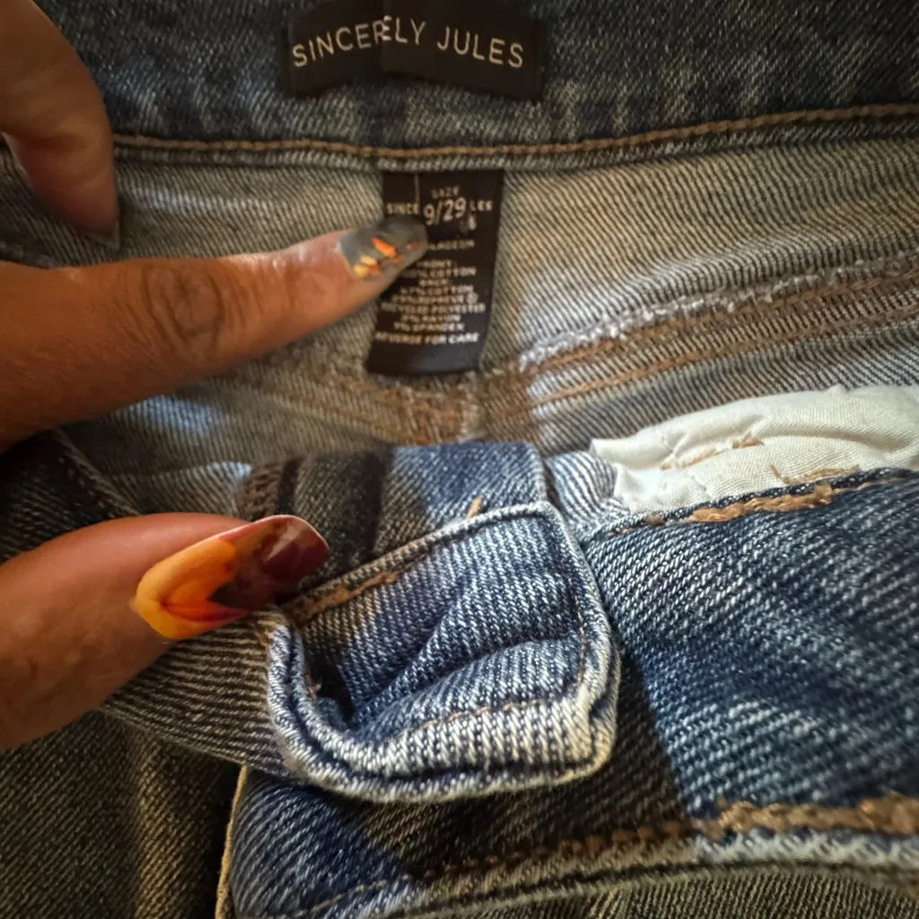 Sincerely Jules Vintage Blue Jean Shorts Size 29 - Image 3