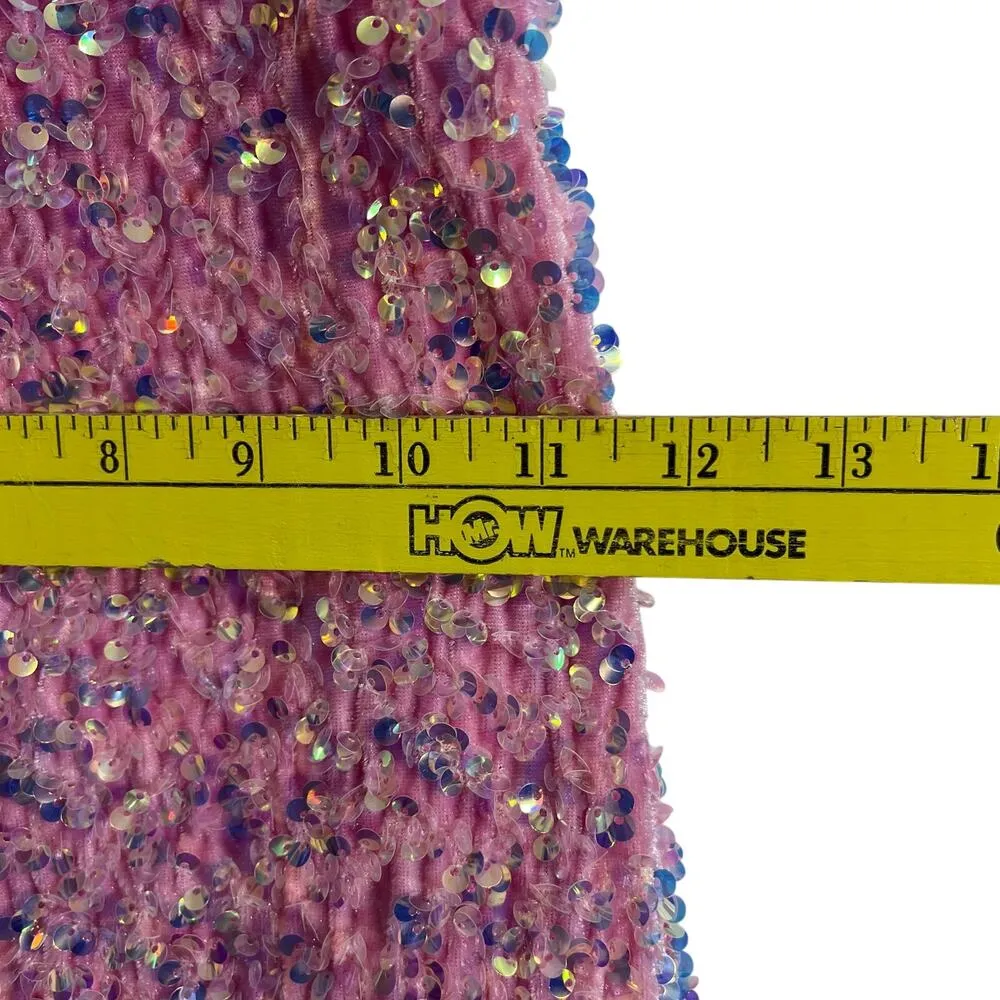 Lucy in the Sky Iridescent Sequin Bodycon Dress in Pink Size XS Party Concert - Image 3