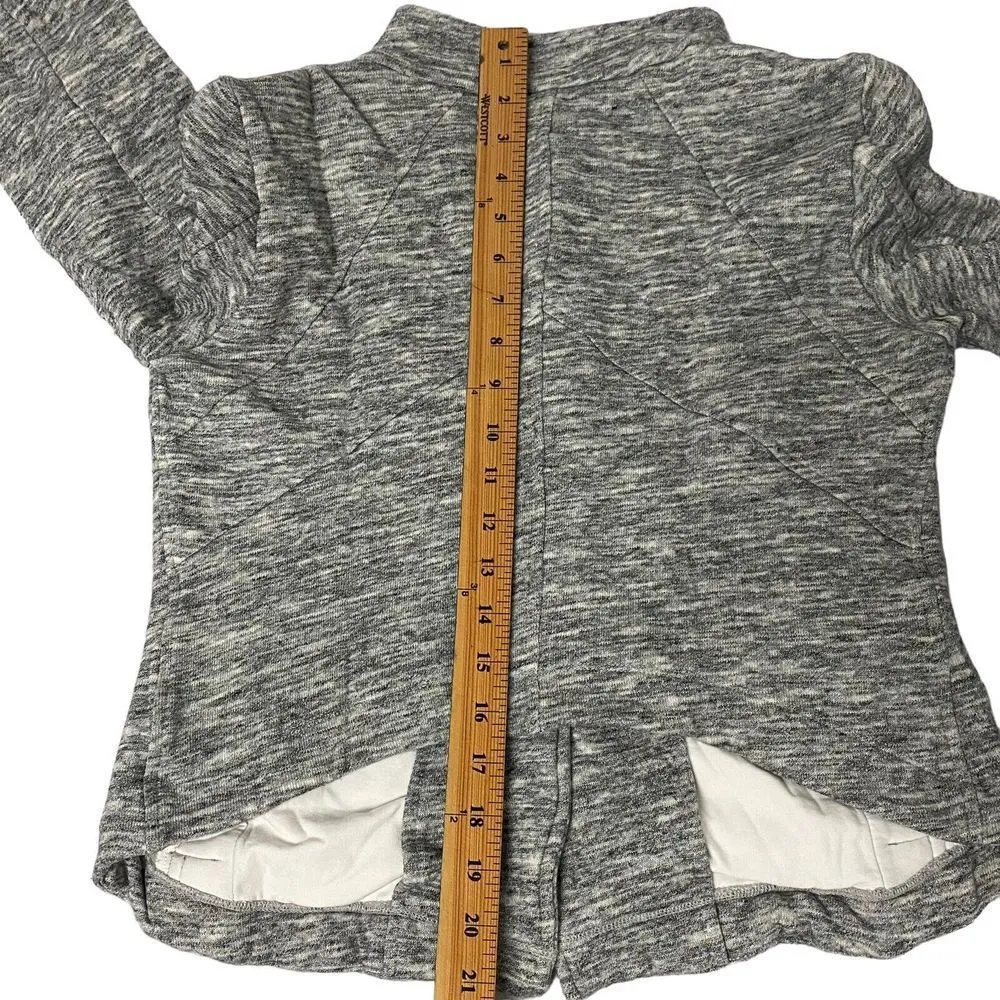 CAbi Heather Gray Small Hourglass Marled Button Front Knit Jacket Women's #596 - Image 10