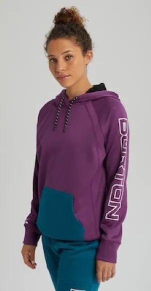 BURTON Crown Bonded Pullover Fleece Hoodie M 21.5” p2p Purple Magic $99 NWOT - Image 1