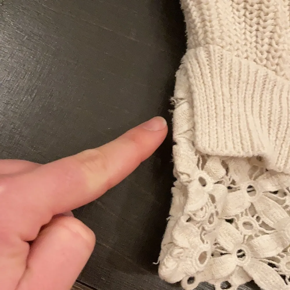 Urban outfitters Kiminchi blue cream knit sweater sz xs - Image 9