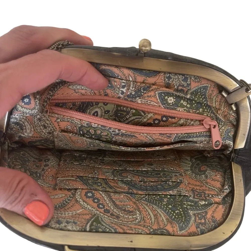 Rare Vintage Hobo International Dark Green Clutch Shoulder Bag - Image 3