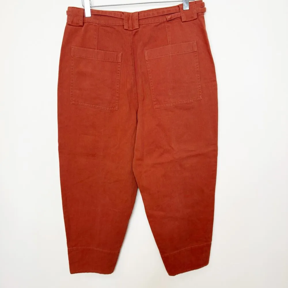 NWT Joie HADIYA Cargo Pocket Cropped Pants D-Ring Belted Waist Jeans 12 - Image 6