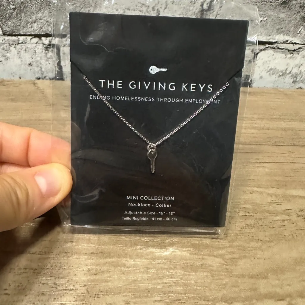 EUC The Giving Keys Mini Collection Key Necklace "Believe" - Image 2