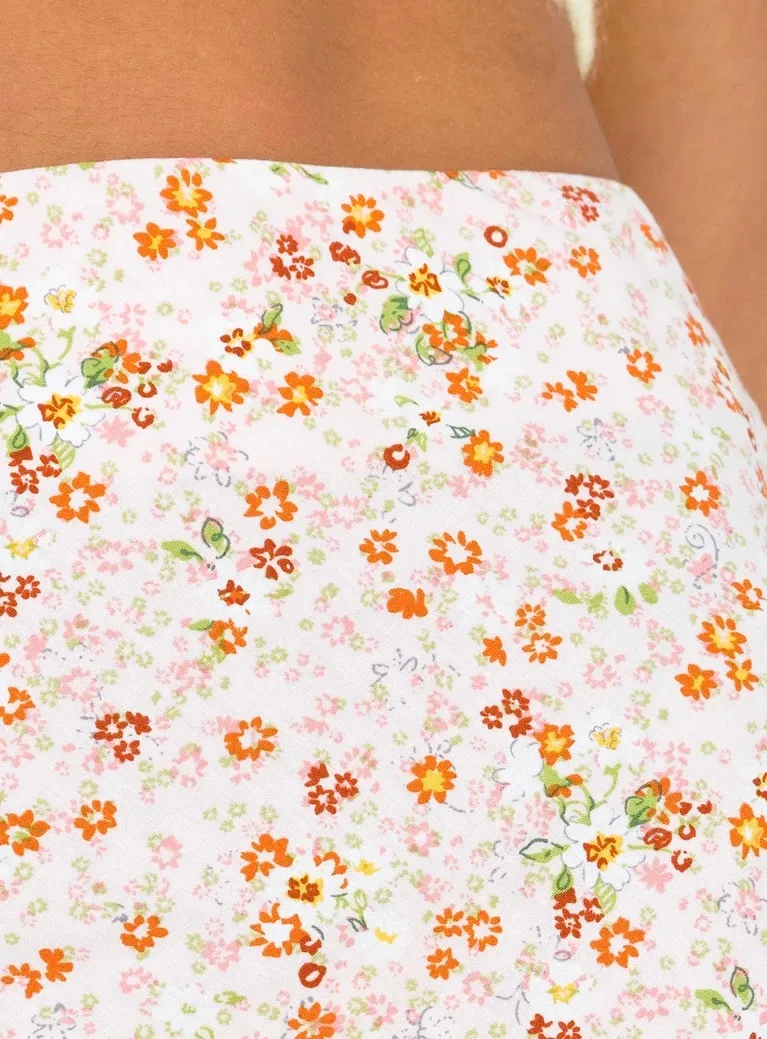 Floral Mini Skirt - Image 3