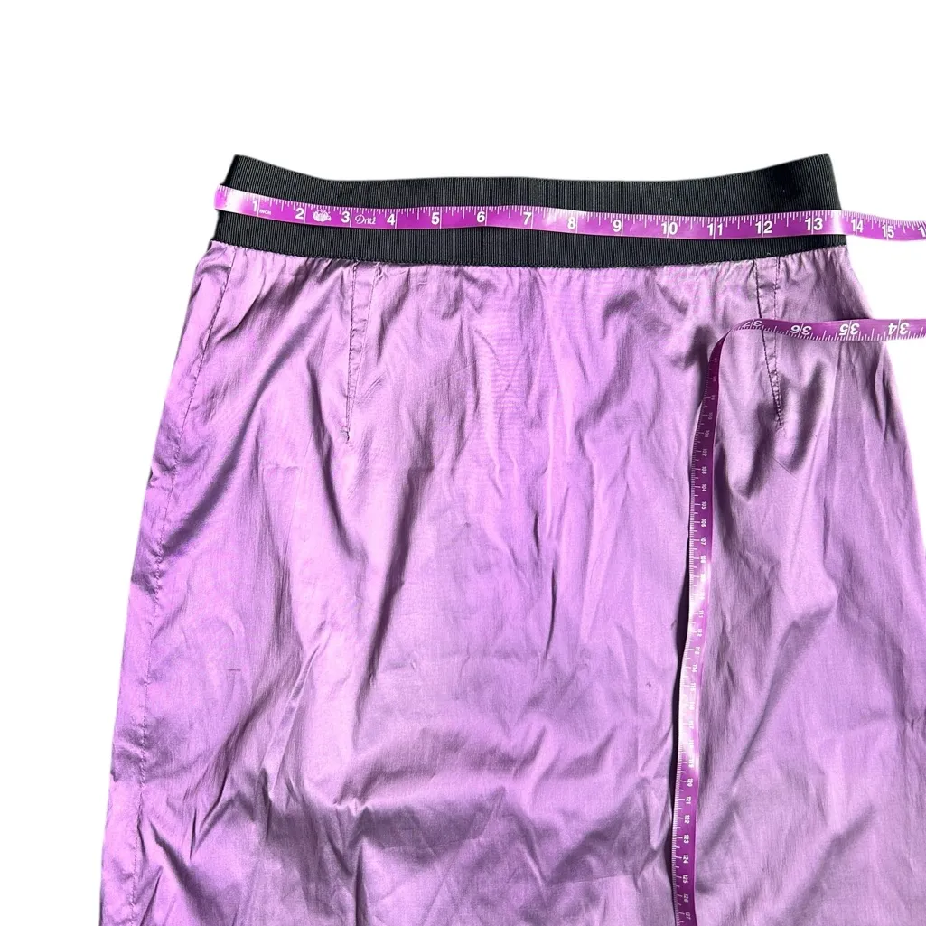 Dolce & Gabbana Purple Midi Skirt Silk Blend - Image 3