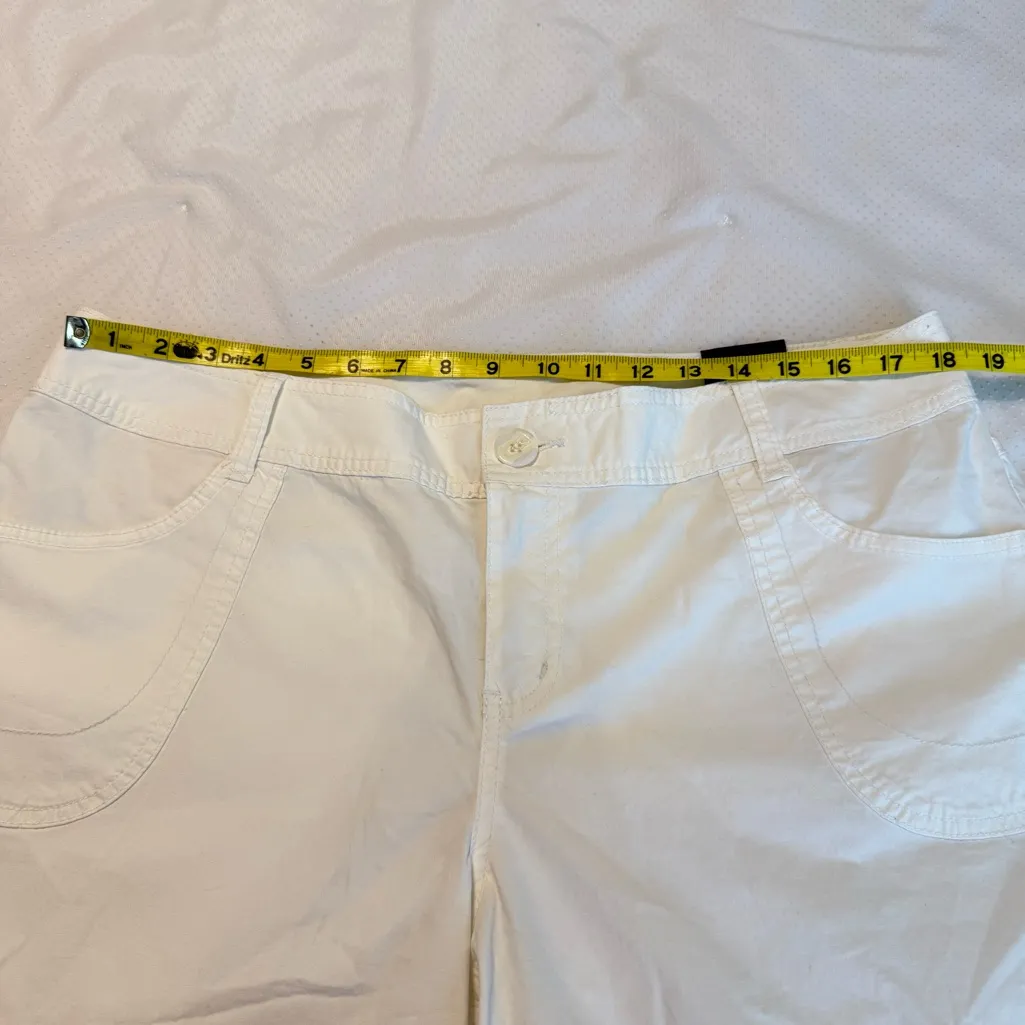 NEW Lane Bryant Totally Cropped White Capri Pants Women’s Size 16 Summer Vacay - Image 7
