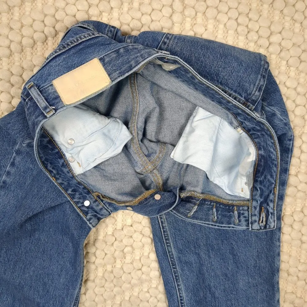 Everlane The Curvy 90's Cheeky Straight Crop Jeans Sz 28 - Image 6