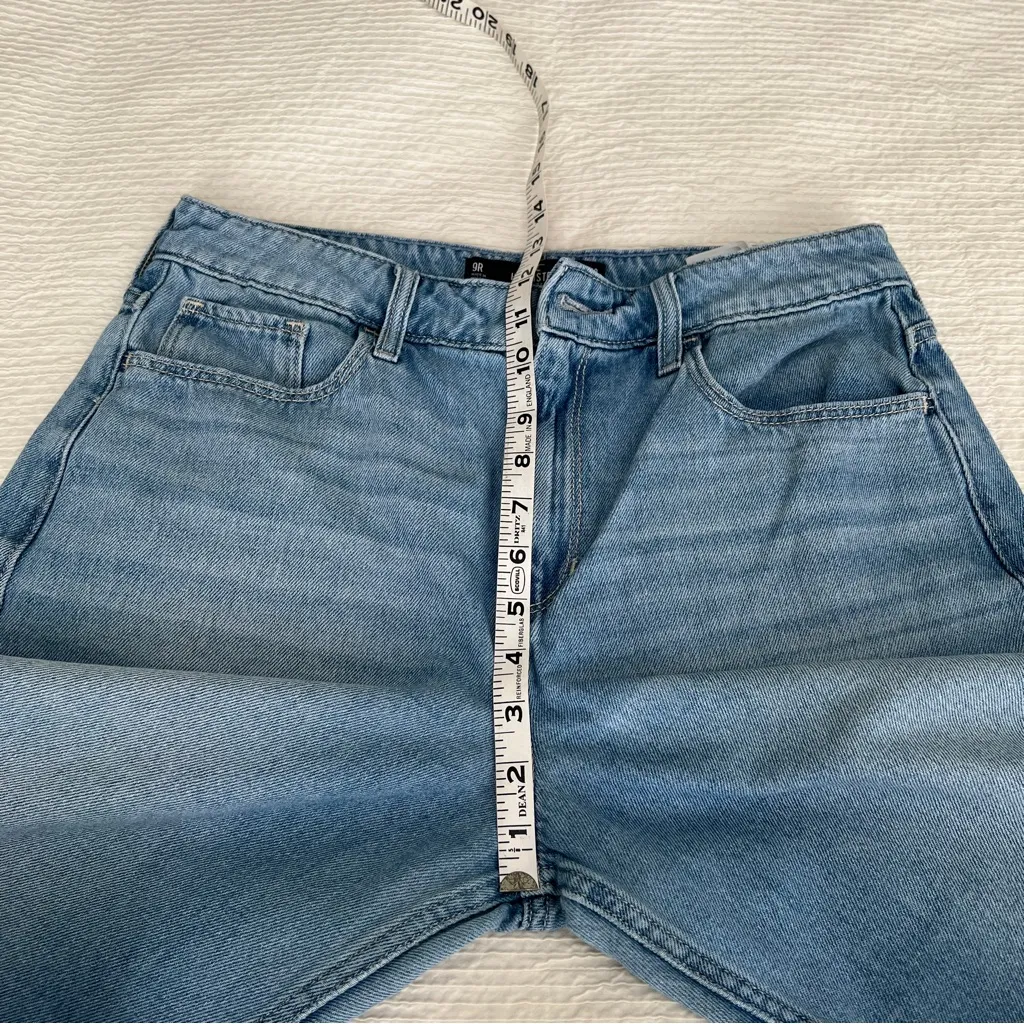 HOLLISTER High Rise Barrel Jeans cotton size 29 BUTTON MISSING - Image 9