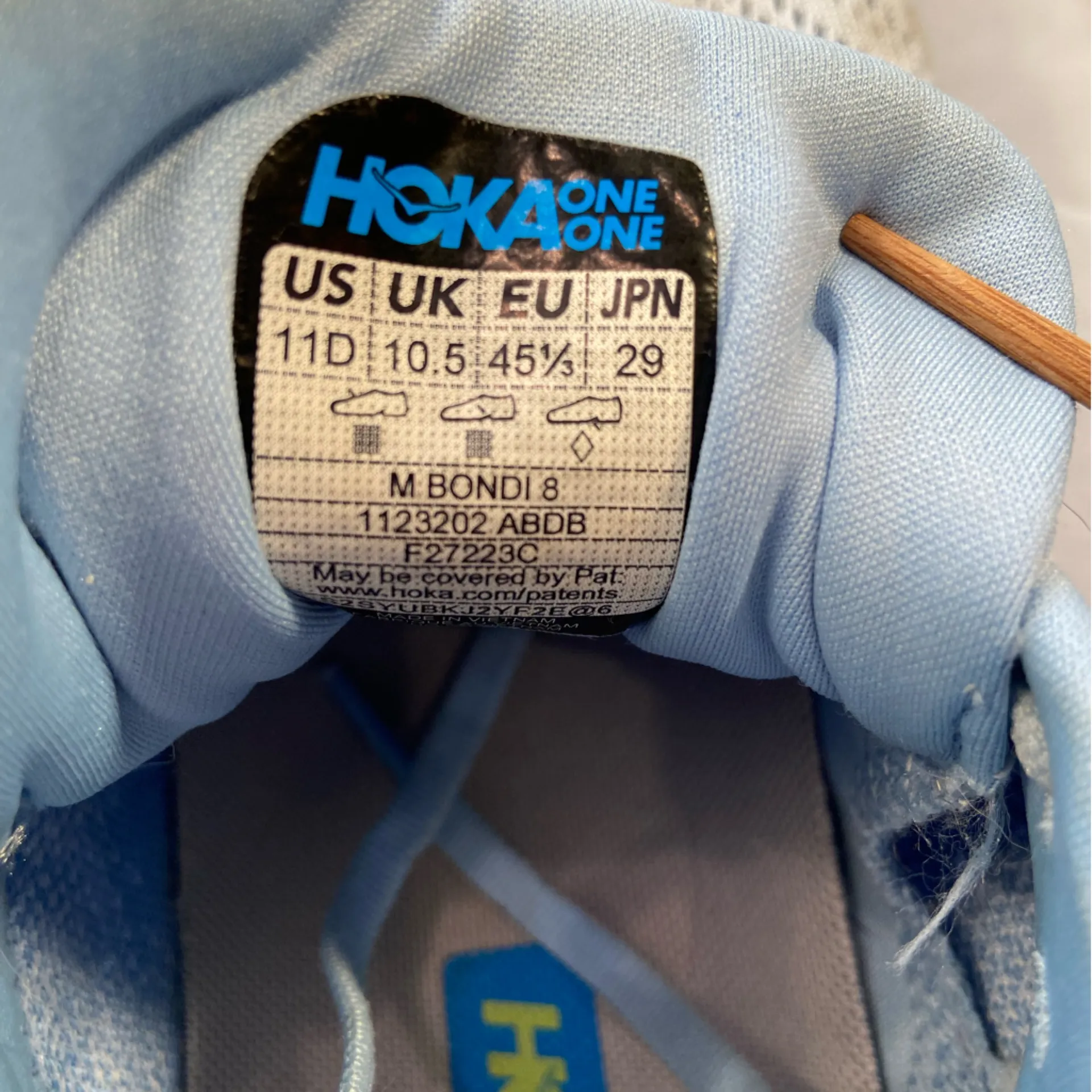 Hoka Sneakers, Size women’s 13, men’s US 11D fits womens size 13 Blue - Image 6