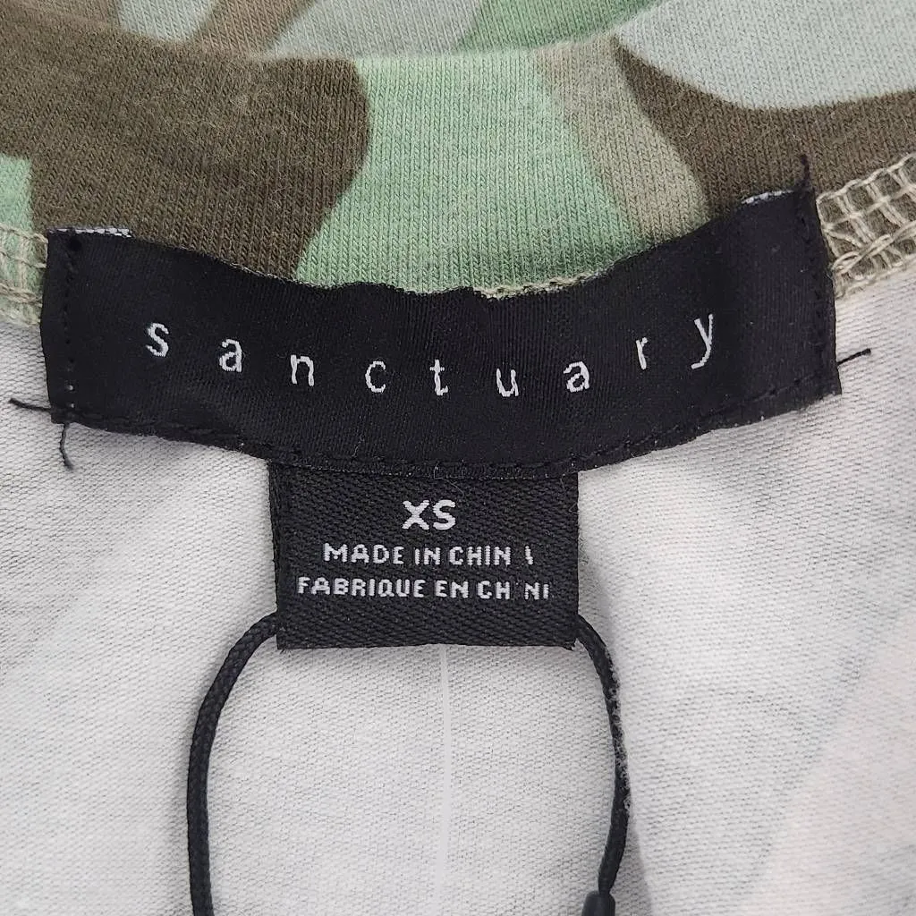 Sanctuary Green Camo Mini Dress NWT Size XS Casual Green Camouflage Print Dress - Image 6