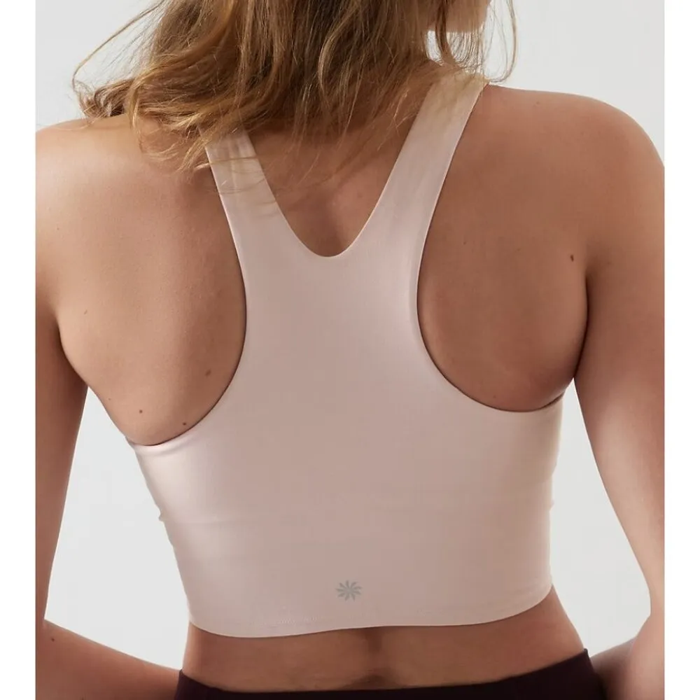 Athleta Conscious Crop Bra In Powervita XS Orchid Pink - Image 2