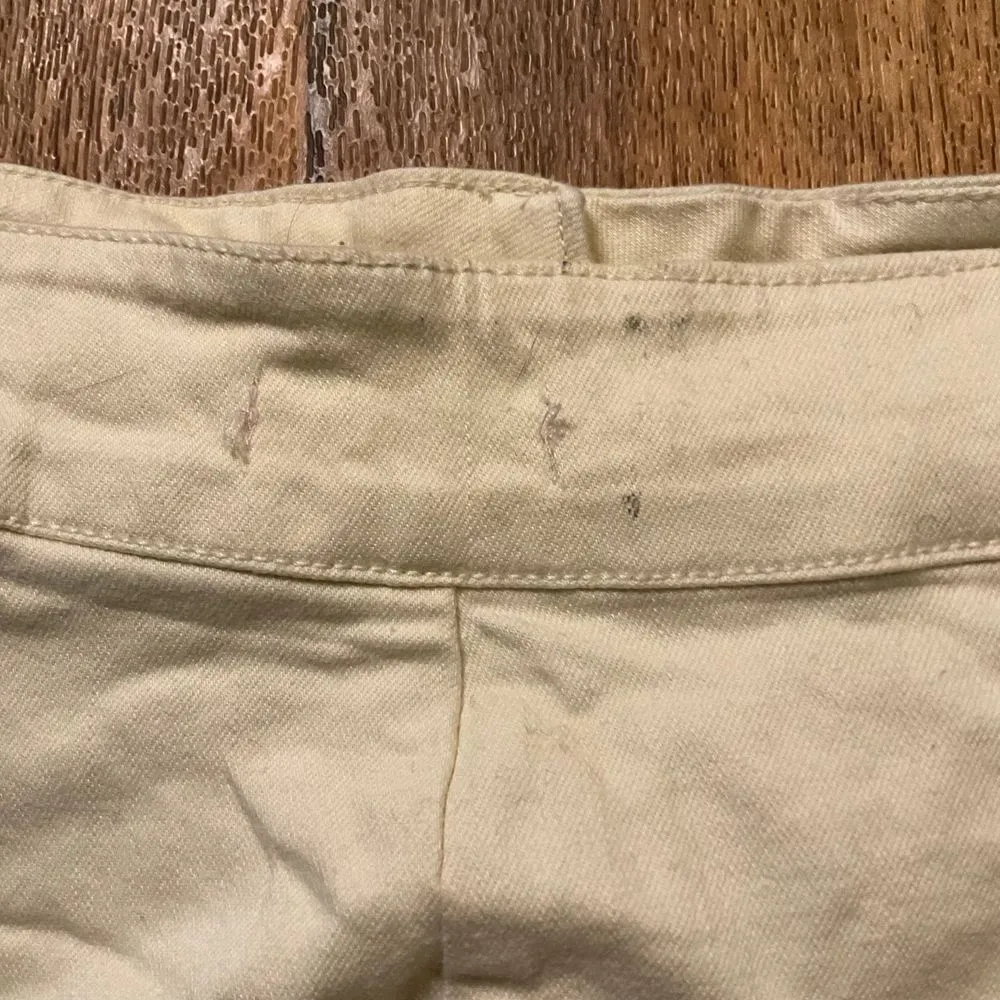 Mi‎ Ami Skirt Size Medium Scallop Hem Button Front Cream Francescas Tan - Image 7
