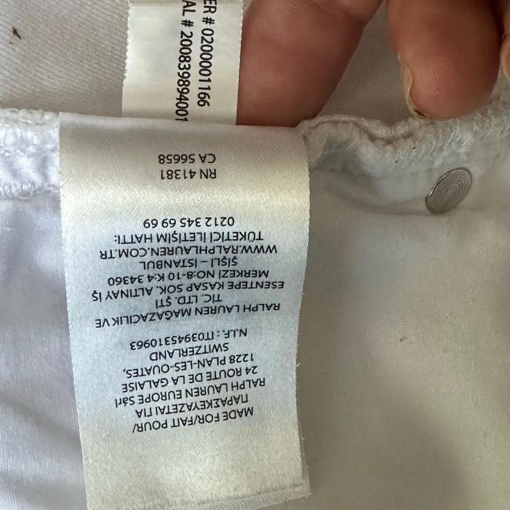 Lauren Ralph Lauren Black label size 8 jeans Inseam 27 inches White - Image 4