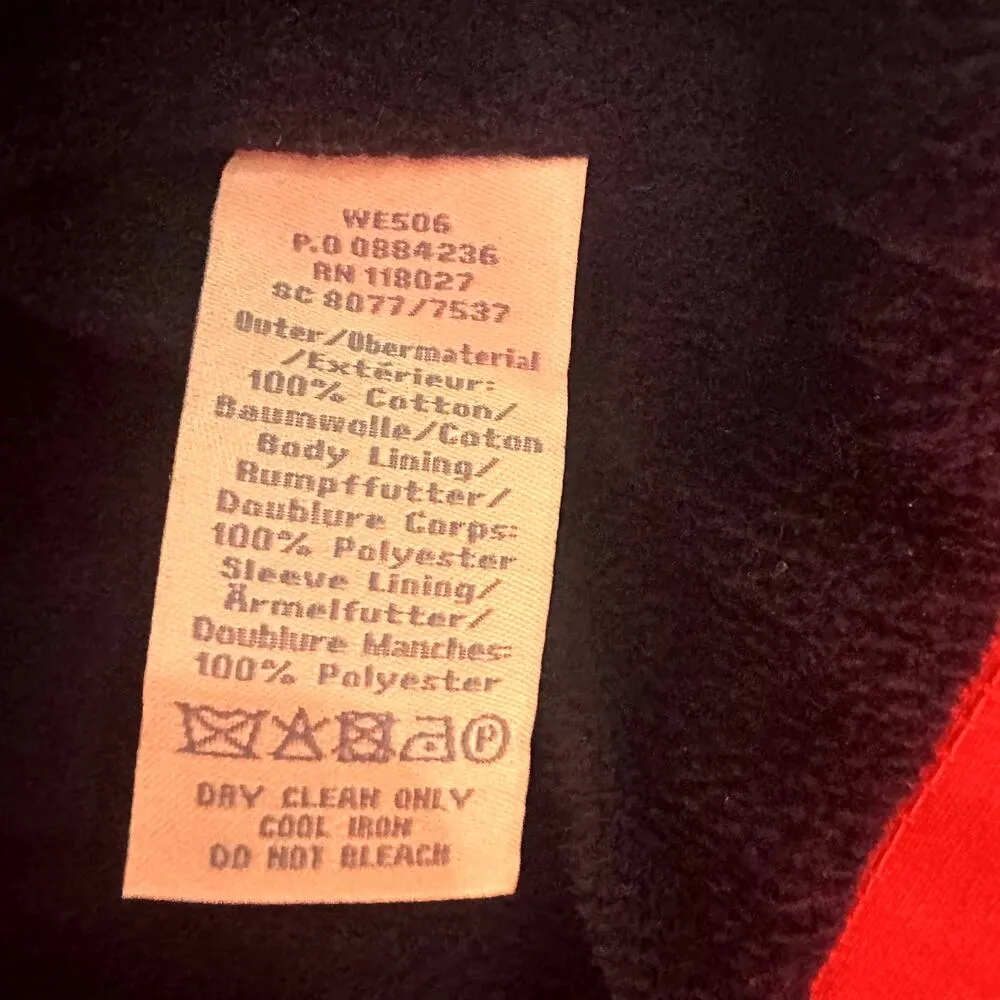 Boden Navy Blue and Red Colorblock Rain Coat Size 2P - Image 10