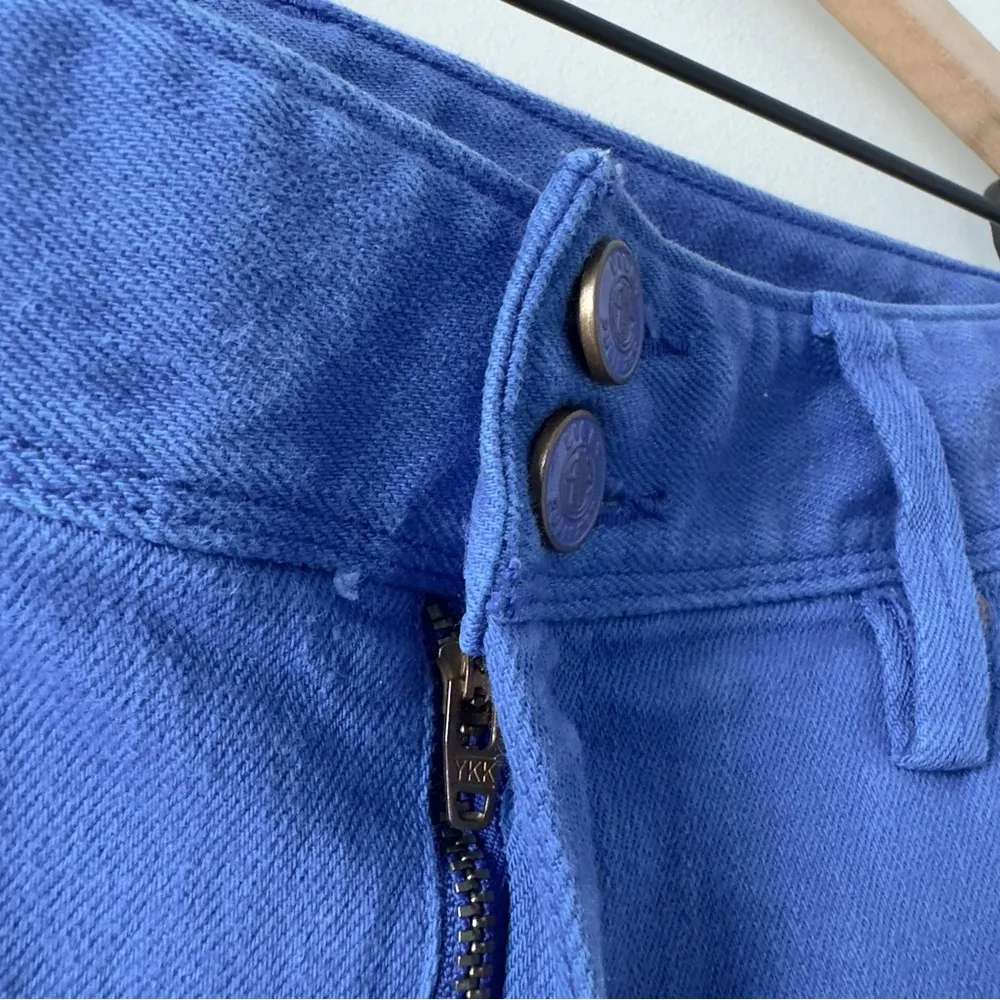 Lilly Pulitzer Worth Straight Jean Blue Cotton Stretch Pockets Zip double button - Image 6