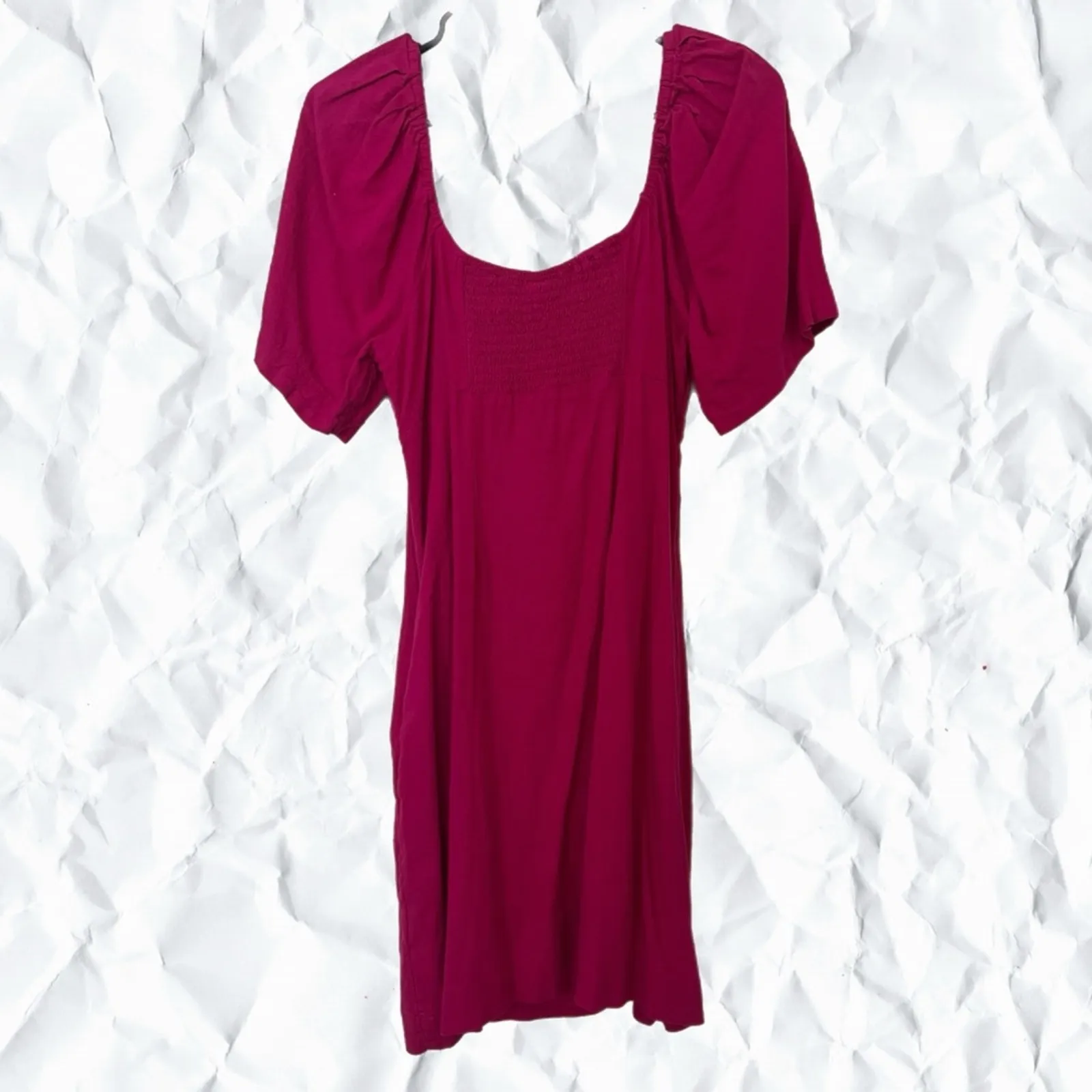 Target A New Day Puff Short Sleeve Mini Dress Pink -  Medium - Image 2