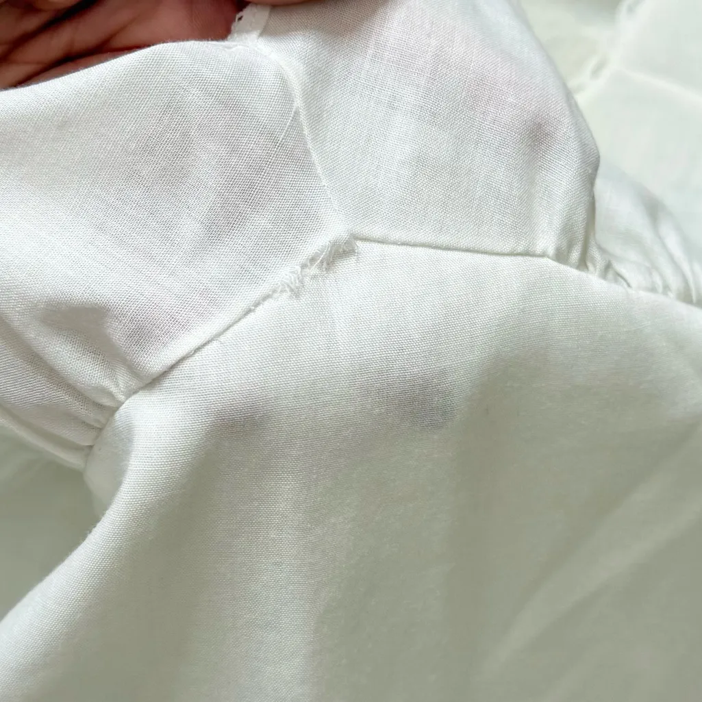 JCPenney Vintage Nightgown Slip Dress Lace Cottagecore 12 S Small M Medium White - Image 5