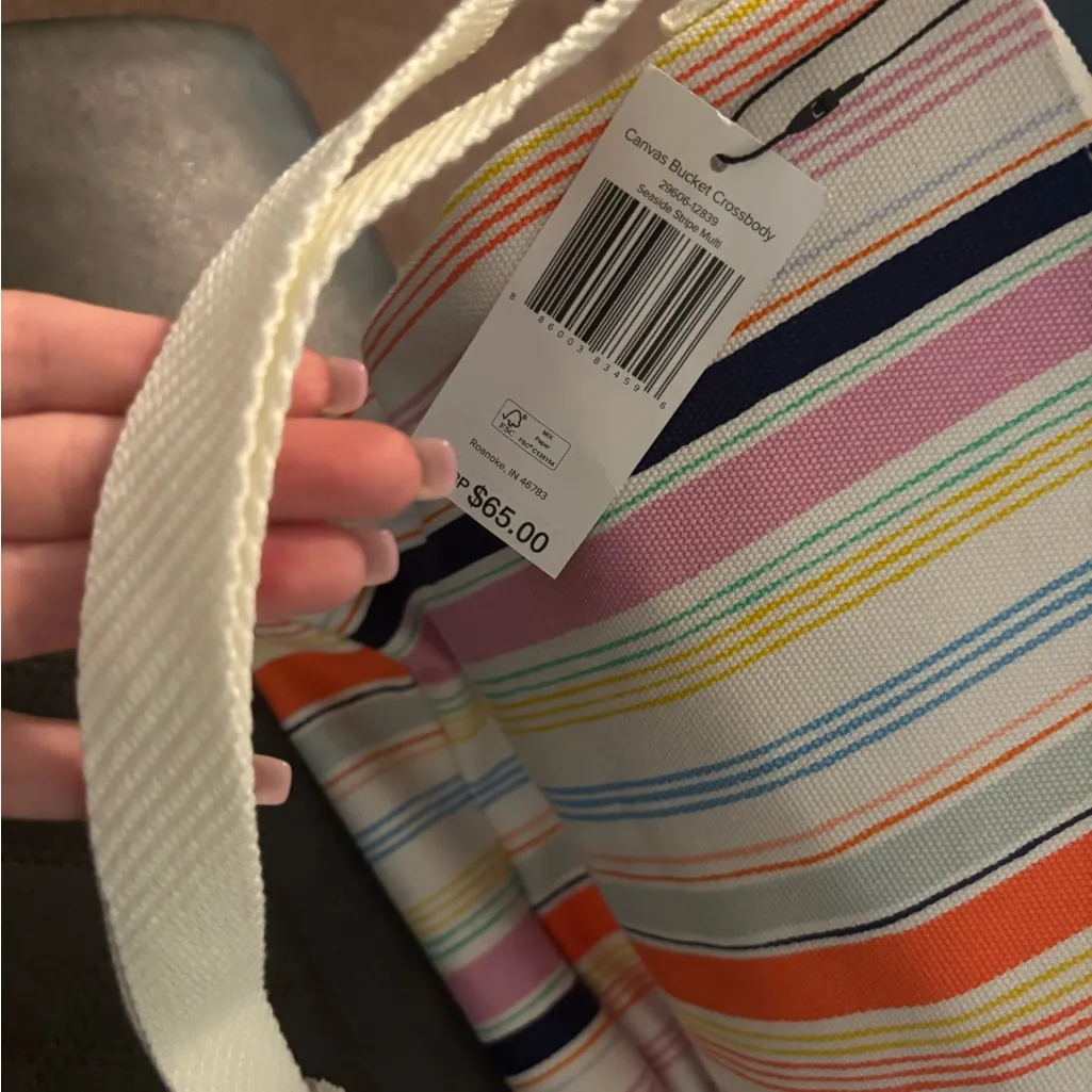 Vera Bradley Striped Crossbody Bag - Image 4