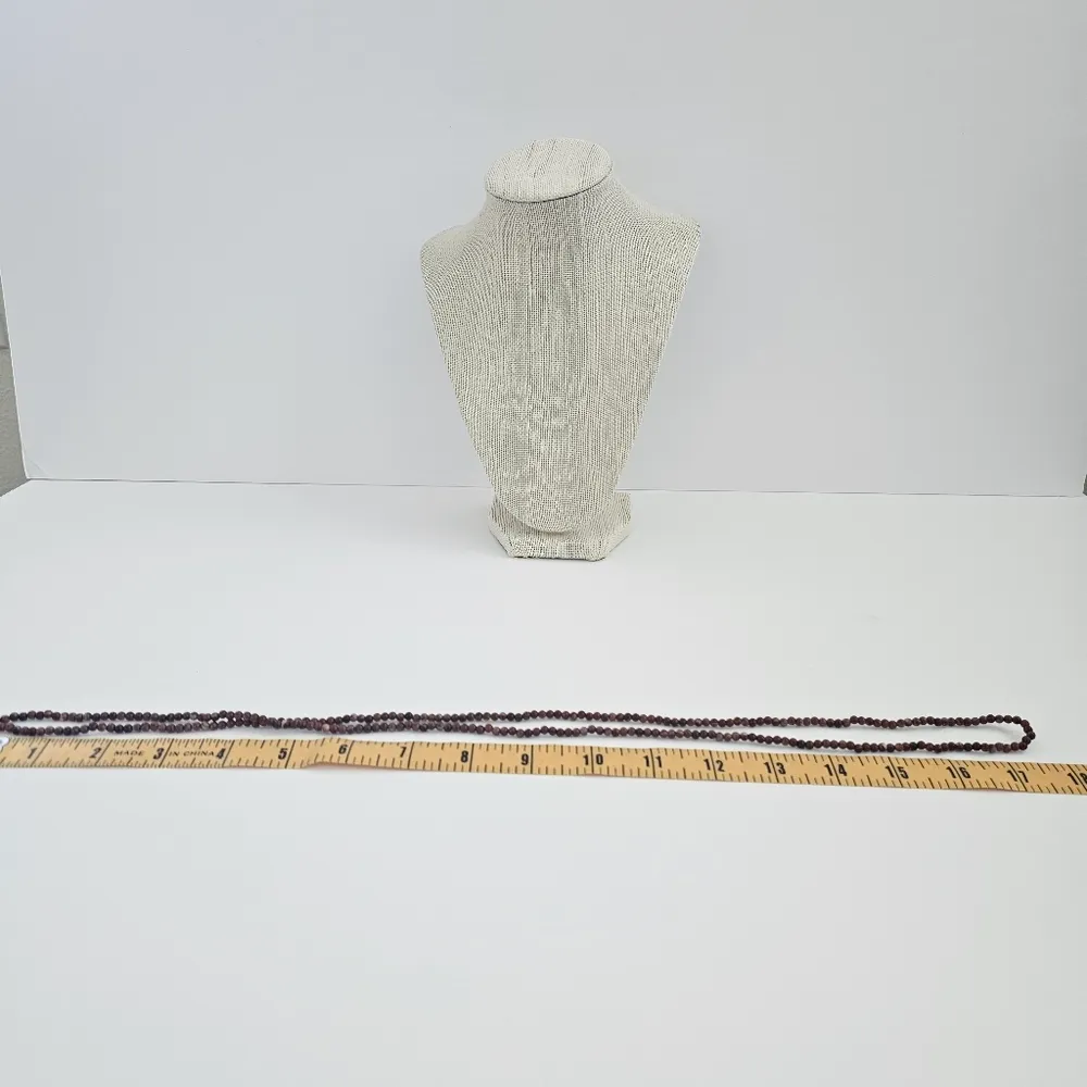 Lightweight Terracotta colored Bead Long necklace Orange - Image 5