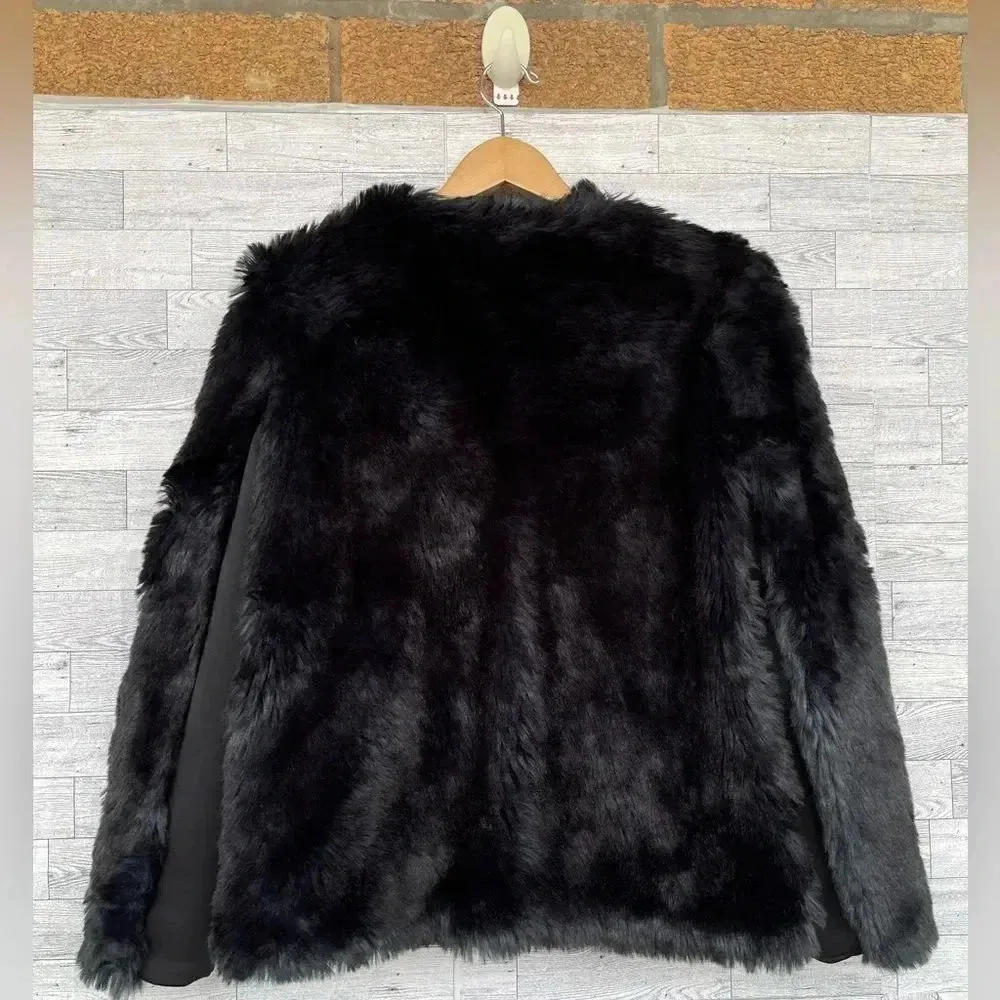 Clover Canyon Chandelier Print Blazer Jacket reversible faux fur medium - Image 16