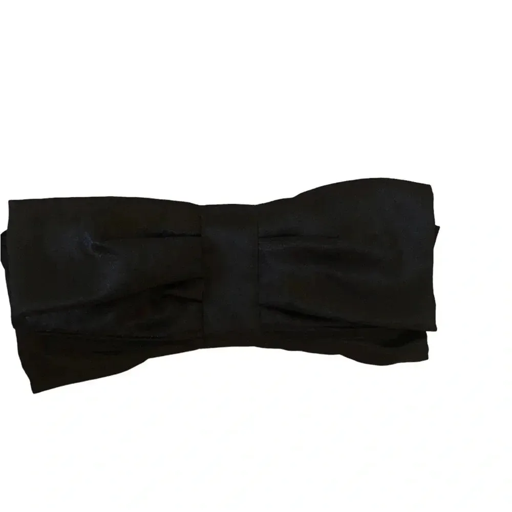 New Black satin formal coquette Bow purse evening bag. , clutch - Image 12