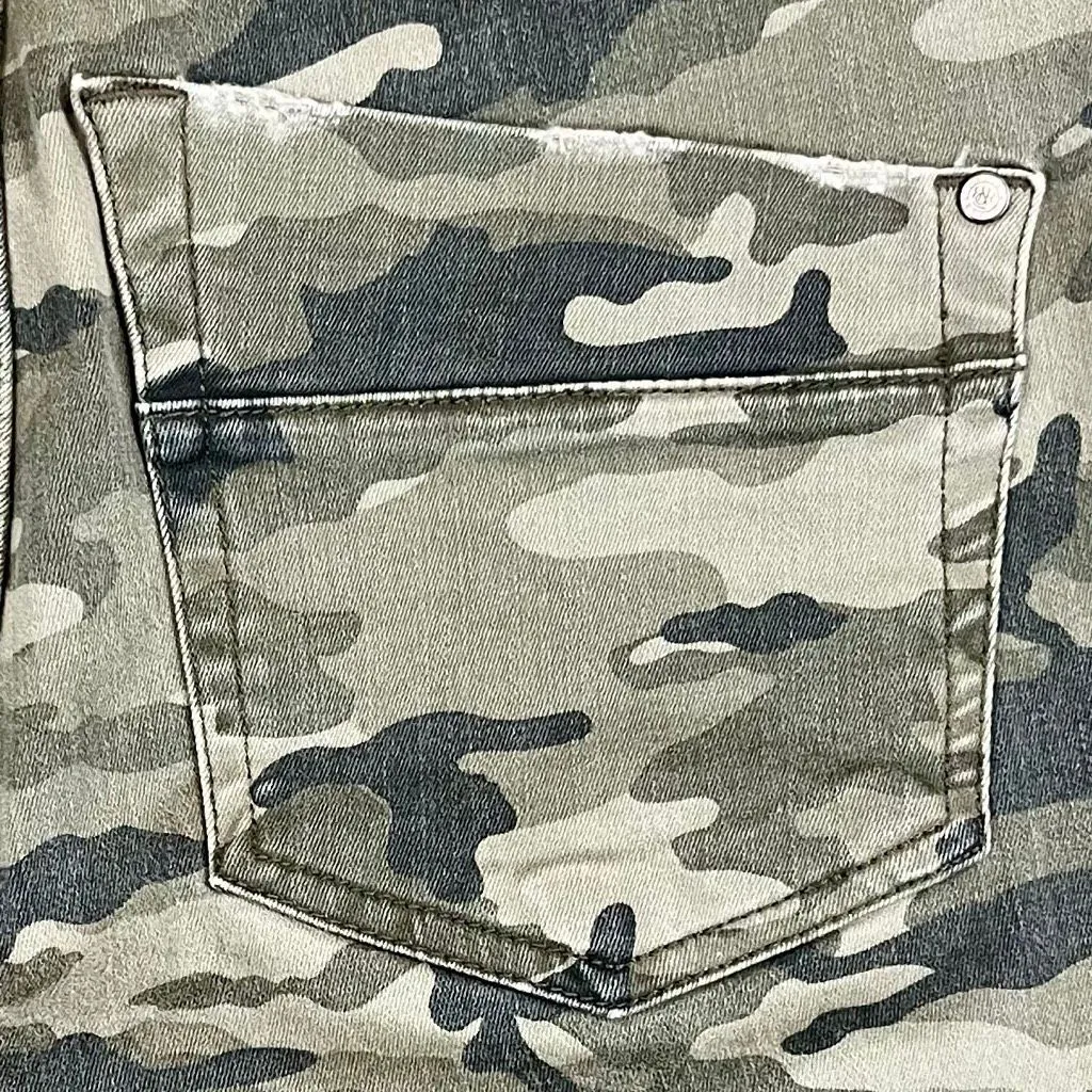 Rock & Republic Fever Denim RX Distressed Camo Leggings 12 - Image 11