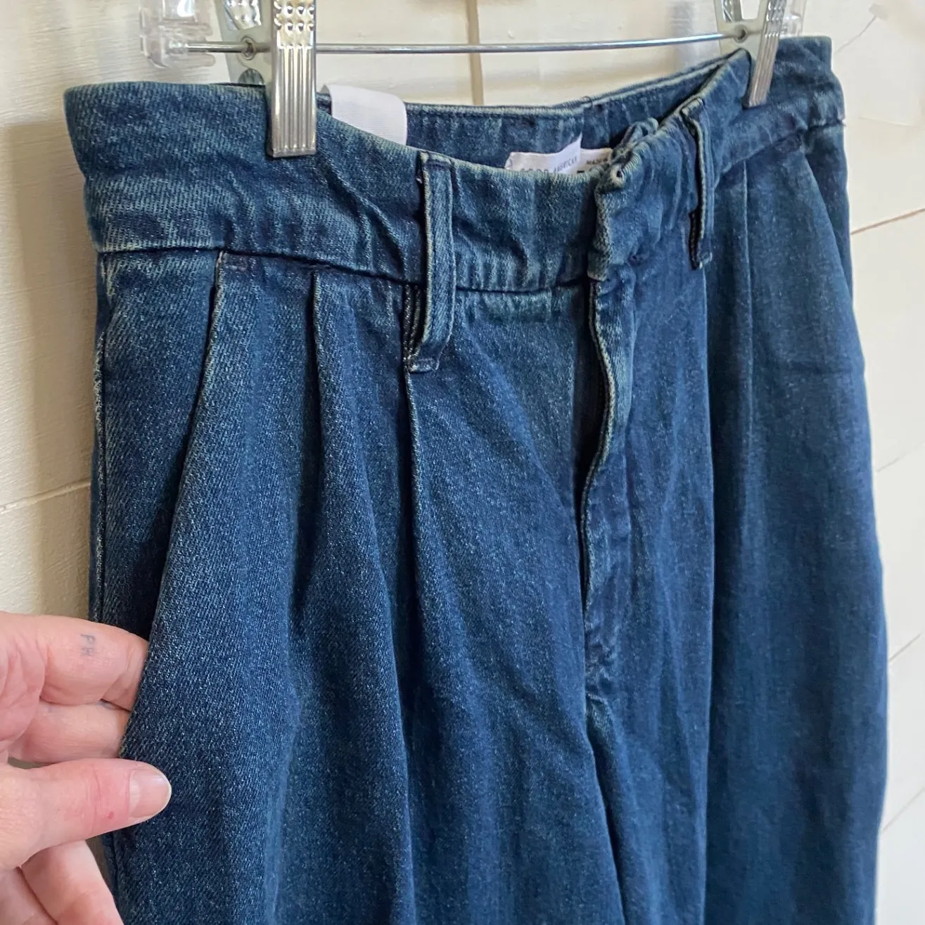 Good American Women's 90's Pleated Trouser Indigo Blue Jeans‎ 6/28 X 33 - NWT - Image 7