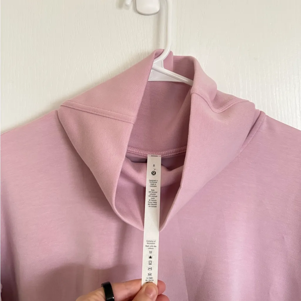 Lululemon NEW Modal-Blend Turtleneck Tunic Pink Peony - Image 4