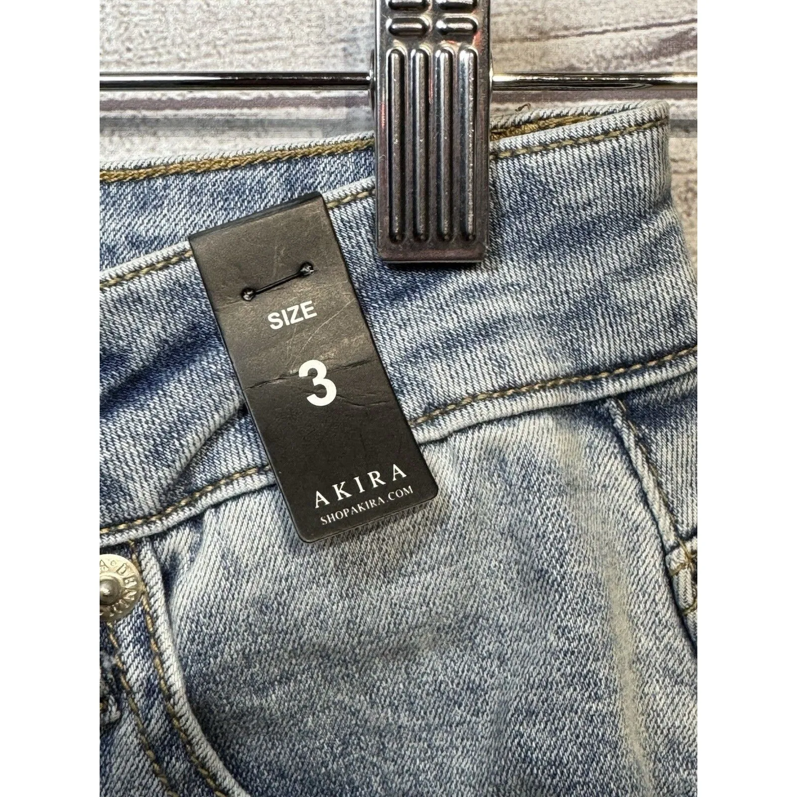 Akira Rhinestone Blue Women’s Jeans  Size 3 - Image 8