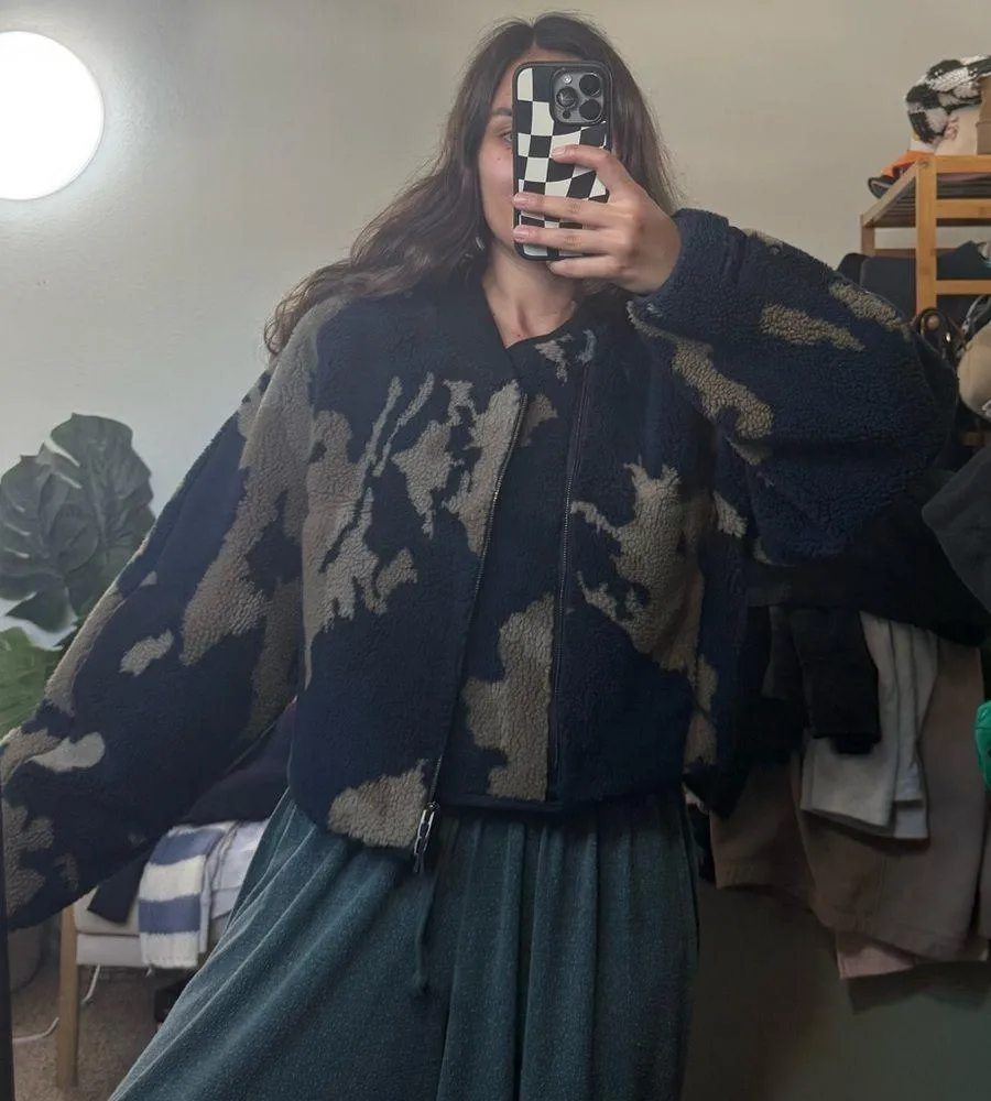 Lululemon  lab Womens Fleece Bomber Jacket - Image 11