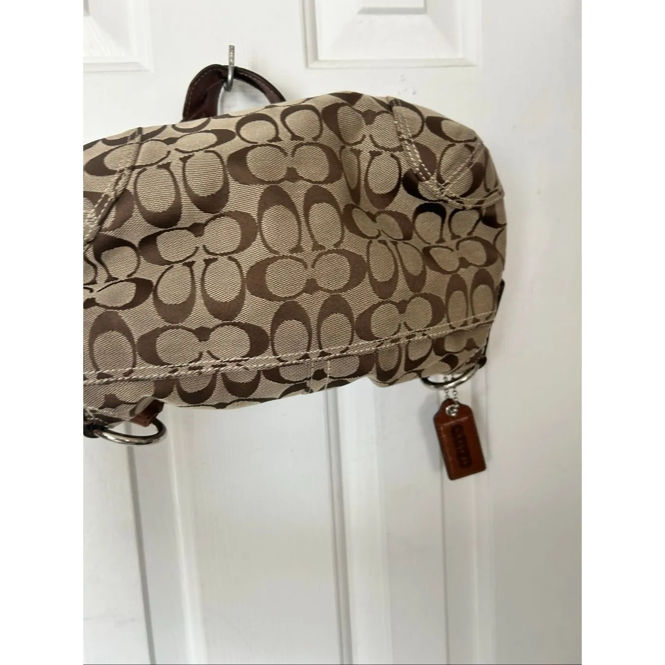 Coach brown vintage purse Y2K hobo - Image 5