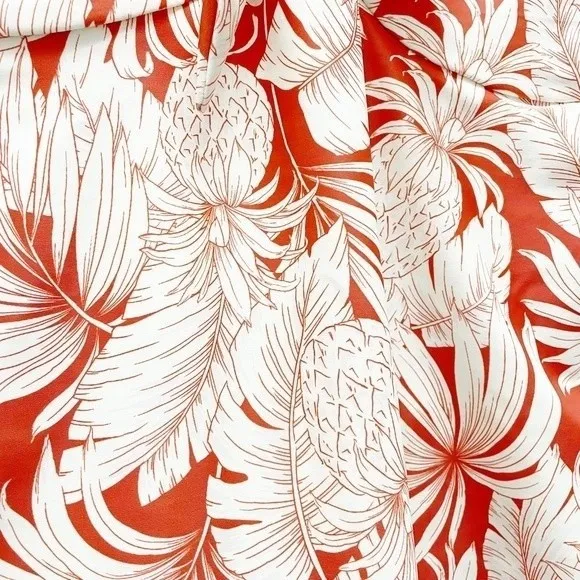 NWT Old Navy Tie-Front One-Piece Swimsuit Pineapple Hibiscus Print Plus Size 2X - Image 4