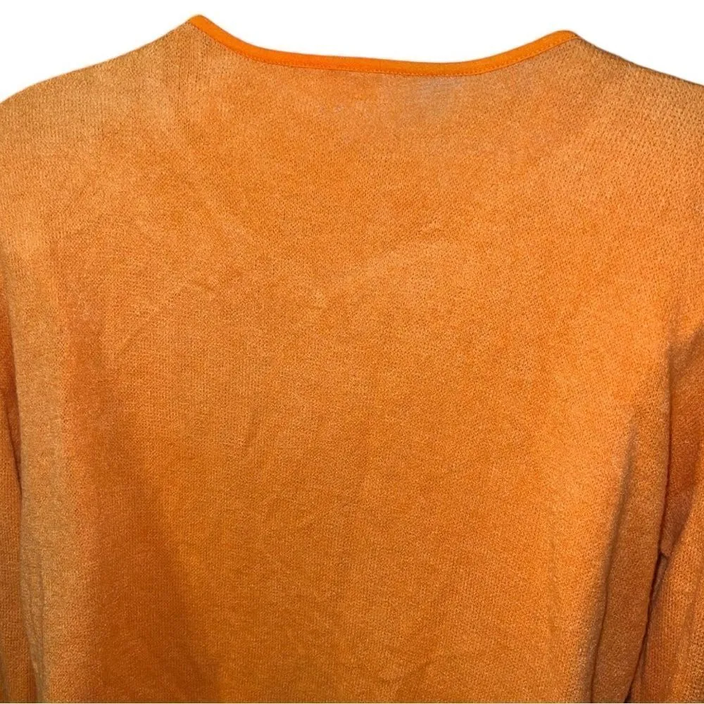 Super cute no name sweater type material top! Orange Size 3X - Image 5