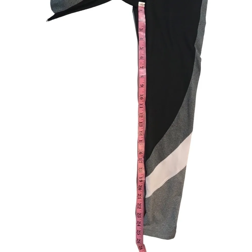 BEBE Sport Black and Charcoal Color Blocked Legging Size S Photo Color Varies - Image 9
