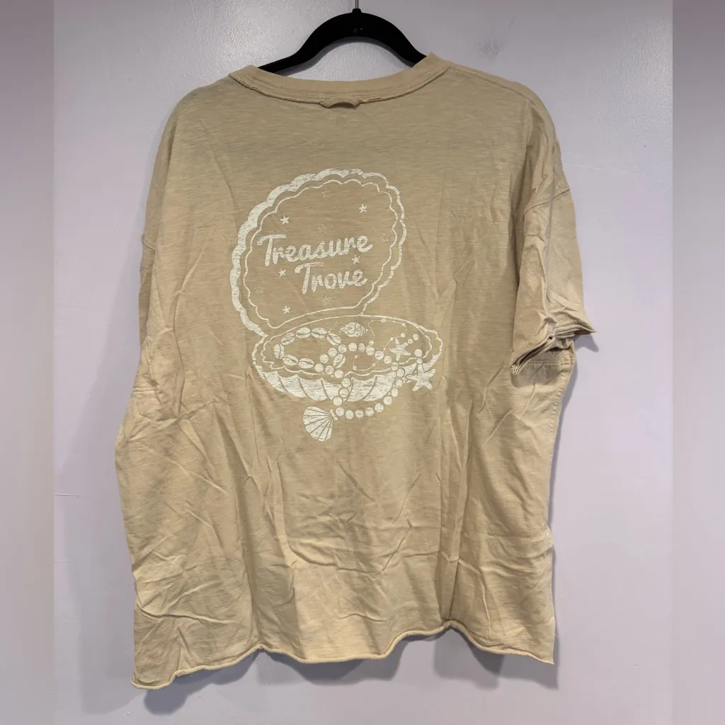 Tan‎ Aerie treasure trove oversized tee - Image 4