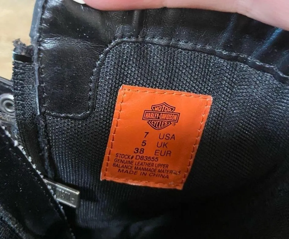 Harley Davidson Boots Size 7 - Image 13