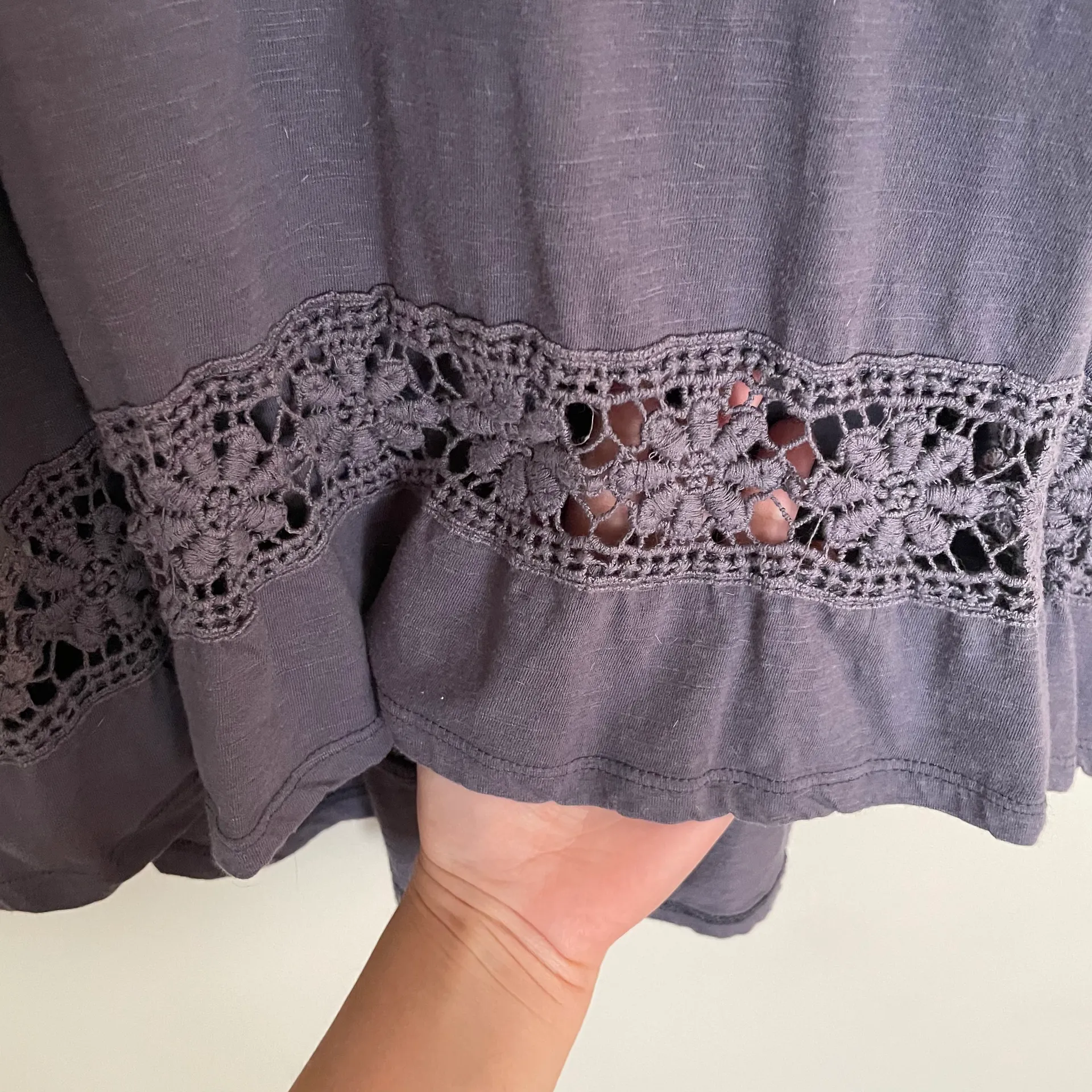 Mossimo Floral Cutout Cotton Tank - Image 5