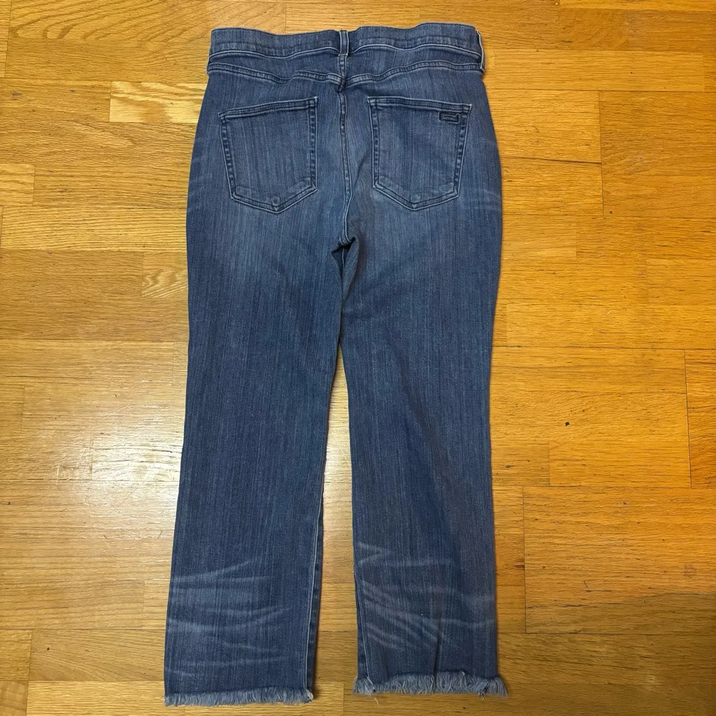 AYR The Bomb Pop Preppy Luxury Coastal Cowgirl Boho Fisherman Raw Hem Jeans 34S - Image 5