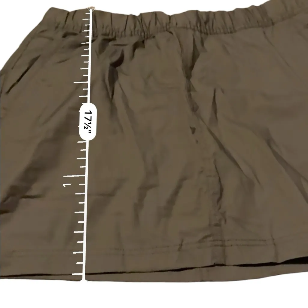 Prana Double Peak Skort in Mud Tan Brown Sz 14 NEW‎ - Image 12