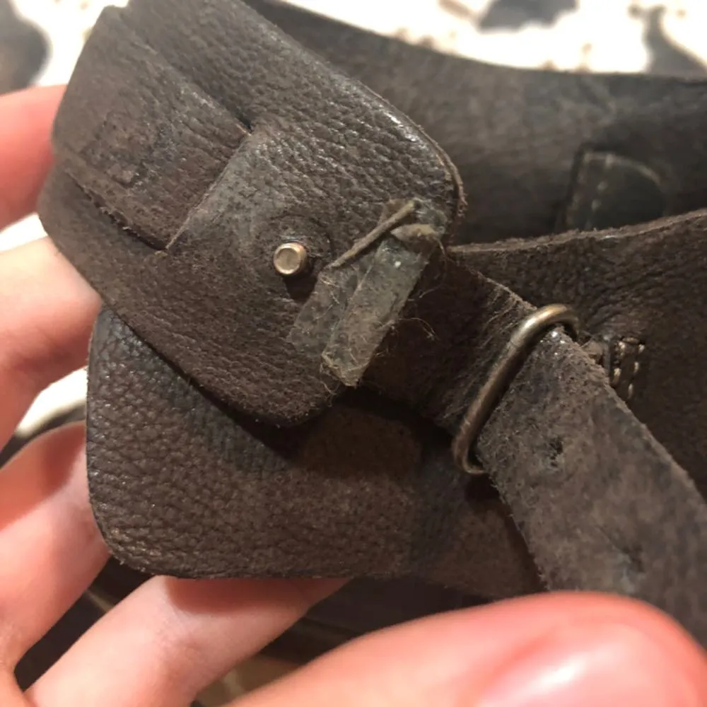 ALLSAINTS Black Leather Wedge - Image 9