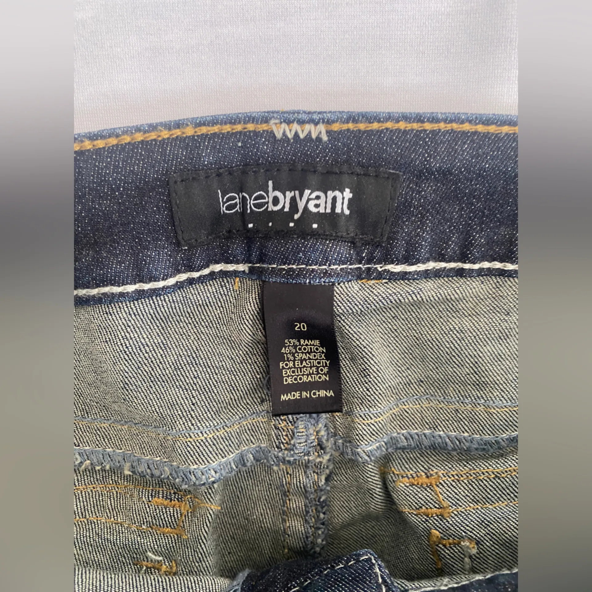 Lane‎ Bryant Plus Size Denim Embroidered Pockets Capri Jeans
Size 20 - Image 7